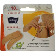 Пластырь Matopat Universal 19х76мм, 10 шт
