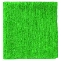 Салфетка из микрофибры (без упаковки) зеленая, 30х30 см