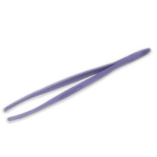 Пинцет прямой фиолетового цвета Zinger (Зингер) ZSP TS-106-str