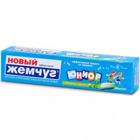 Зубная паста Новый Жемчуг Юниор Яблоко и мята, 50 мл Зубная паста Новый Жемчуг Юниор Яблоко и мята, 50 мл