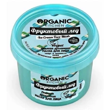 Маска для лица ледяная дренажная Organic Kitchen Фруктовый лед, 100 мл