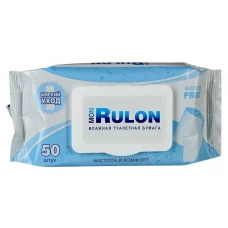 Влажная туалетная бумага Mon Rulon, пластиковый клапан, 50 шт