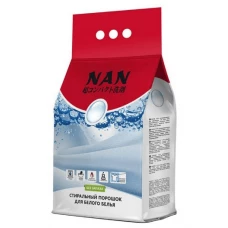 Стиральный порошок для белого белья NAN (Нан), 2,4 кг