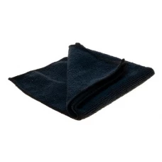 Салфетка из микрофибры (без упаковки) черная, 30х30 см