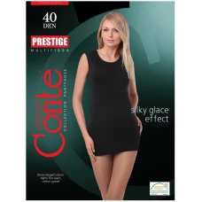 Колготки Conte Prestige (Конте Престиж), Nero (черный), 40 den, 2 размер