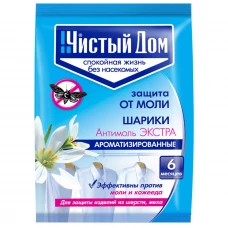 Шарики от моли Чистый дом Экстра, 40 г