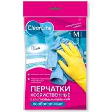 Перчатки хозяйственные из латекса особопрочные Clear Line (Клер Лайн), размер M