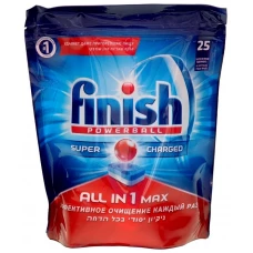 Таблетки для посудомоечных машин Calgonit Finish (Калгонит Финиш) 10 в 1, 25 шт