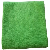 Салфетка из микрофибры (без упаковки) зеленая, 70х80 см