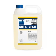 Средство для прочистки труб и устранения засоров Мега Турбо, 5 л