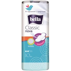 Гигиенические прокладки Bella (Белла) Classic Nova, 3+ капли, 10 шт