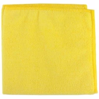 Салфетка из микрофибры (без упаковки), цвет желтый, 250г/м2, 50х80 см