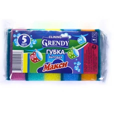 Губка для посуды Grendy (Гренди) Макси, 5 шт