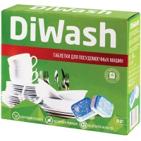 Таблетки для посудомоечных машин Diwash, 60 шт