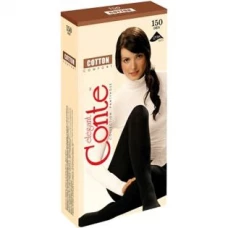 Колготки Conte Cotton, Chocolate (Шоколад) 150 den, 3 размер