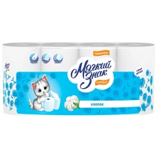 Туалетная бумага Мягкий Знак Comfort, цвет белый, 2-х слойная, 8 рулонов
