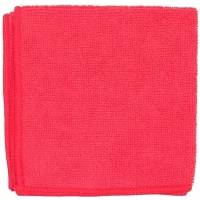 Салфетка из микрофибры без упаковки, цвет Рубин, 50х60 см