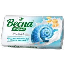 Крем-мыло Absolut (Абсолют) Весна морские минералы и соевое молочко, 90 г