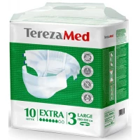 Подгузники для взрослых TerezaMed Extra Large (№3), 6 капель, 10 шт