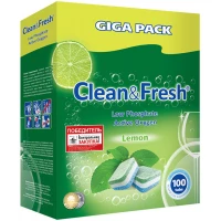 Таблетки для посудомоечных машин Clean&Fresh All in 1, 100 шт