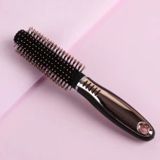 Брашинг пластиковый Queen fair, d = 1,8/4 × 22,5 см, цвет чёрный/золотистый
