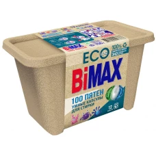 Капсулы для стирки  BiMAX Эко 100 пятен, 12 шт, 221 г