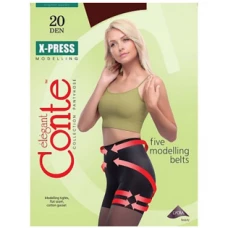 Колготки Conte X-Press (Конте Экспресс), Bronz (загар), 20 den, 3 размер